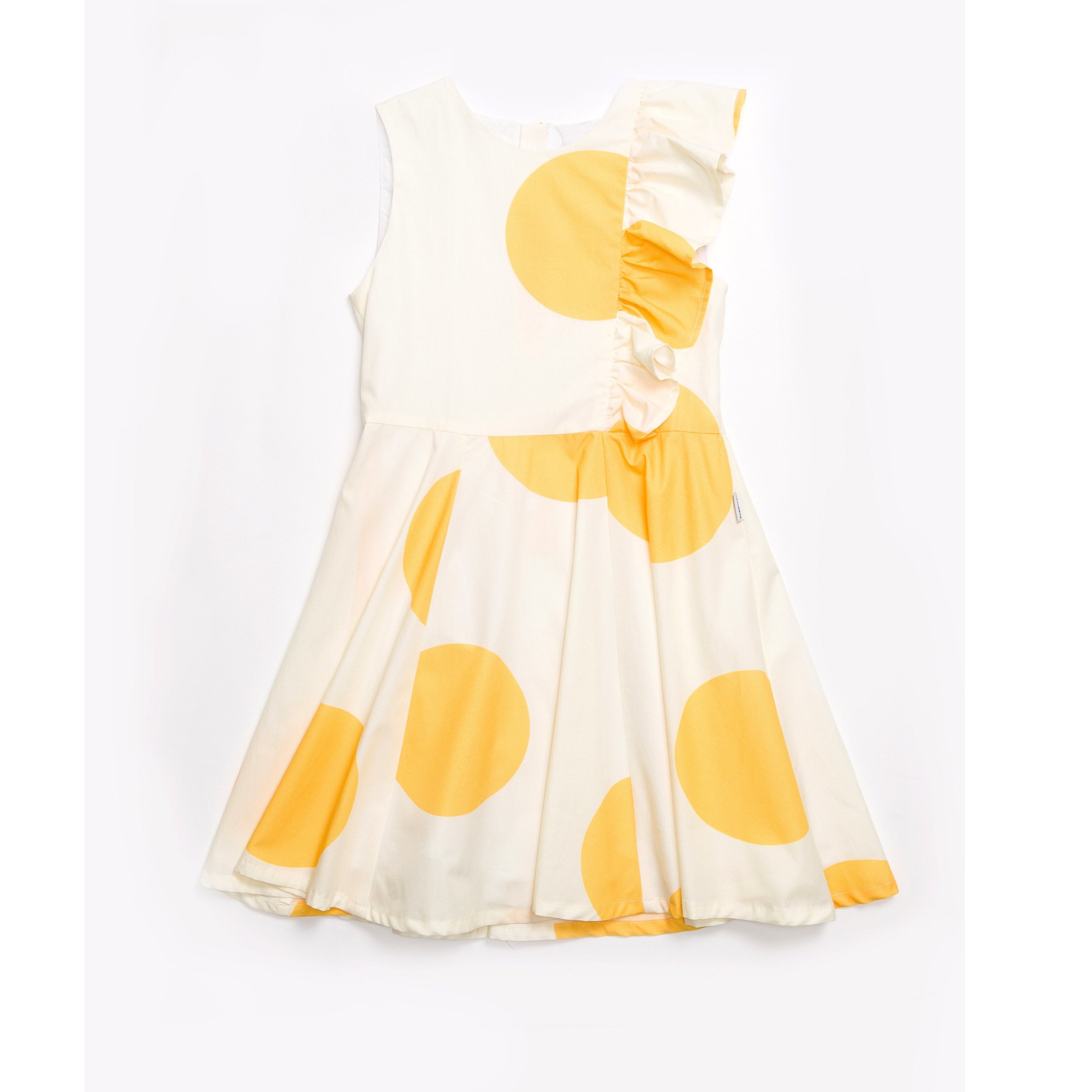 yellow polka dot dress kids