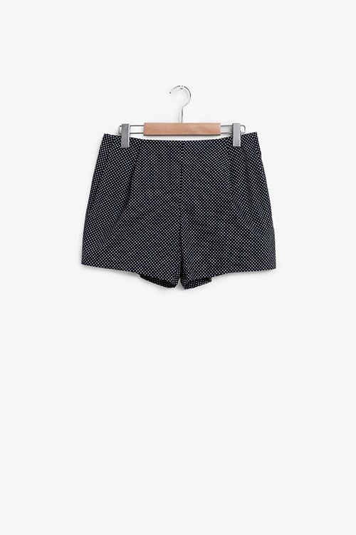 The Sleep Shirt Pleat Short Black Polka Dot The Sleep Shirt Pleat Short Black Polka Dot
