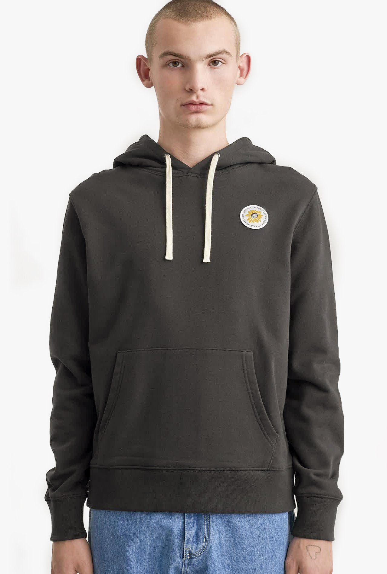 Saturdays NYC Ditch Daisy Patch Hoodie - Black | Garmentory