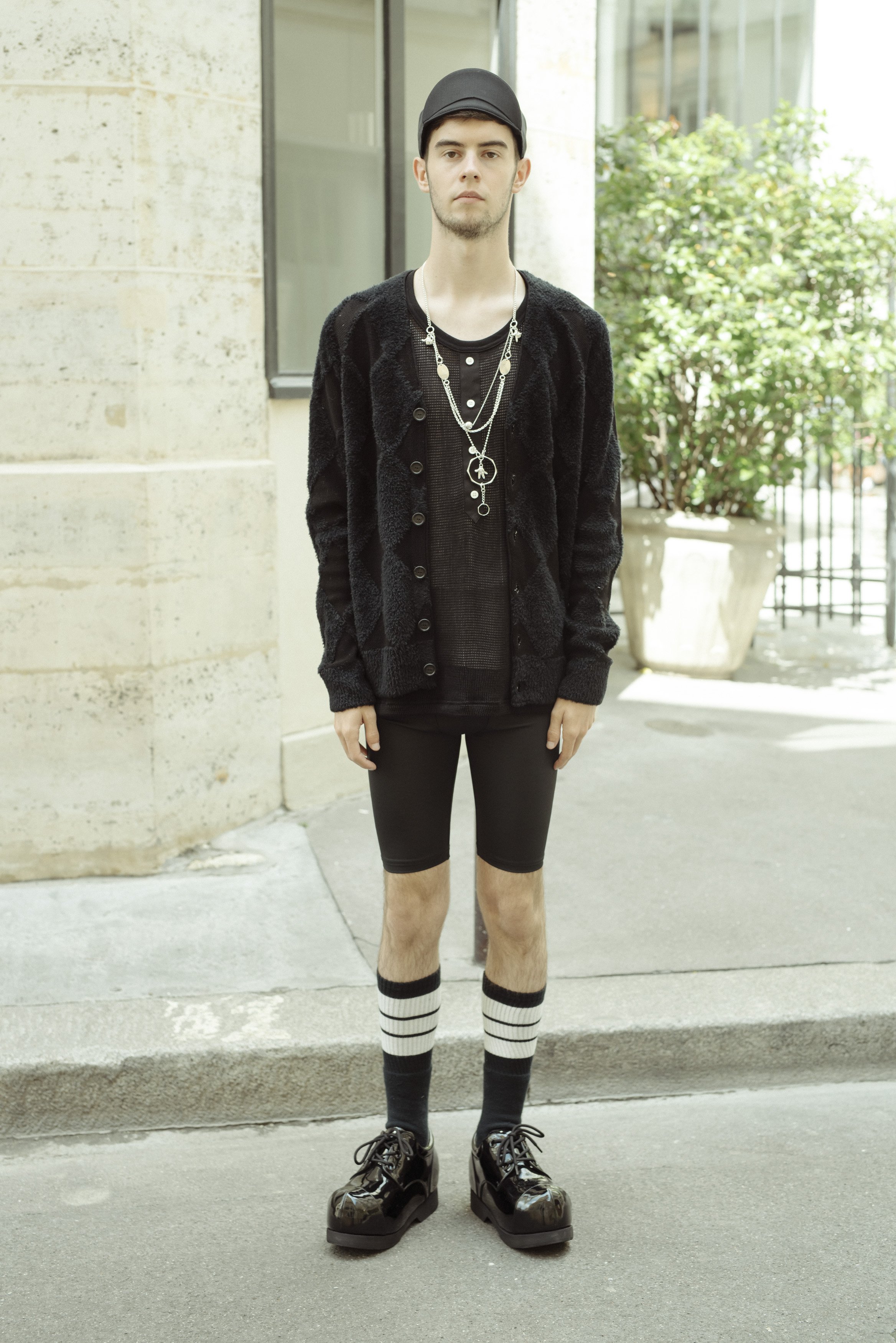 TAKAHIROMIYASHITA The Soloist. Knit Argyle Cardigan - Black