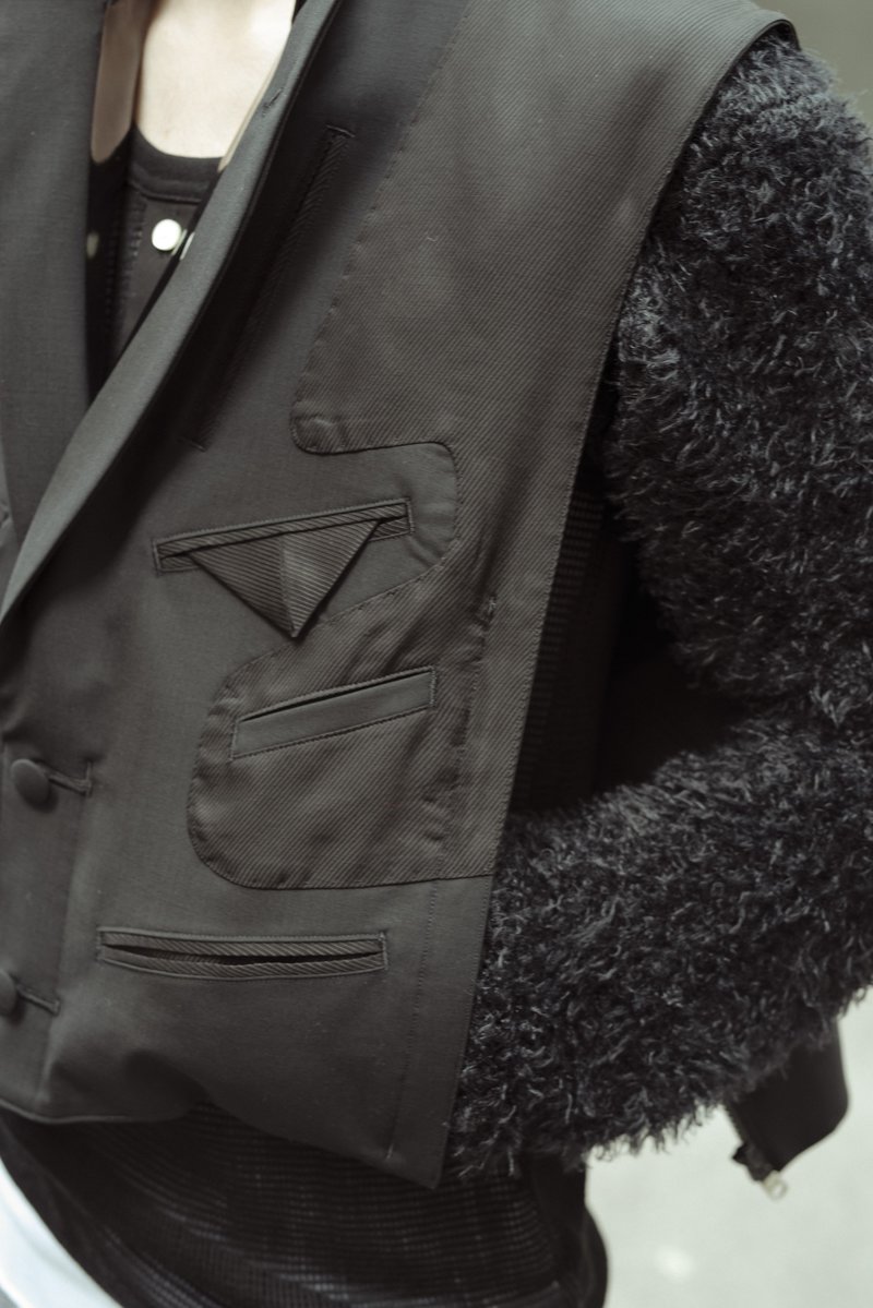 TAKAHIROMIYASHITA The Soloist. Shaggy Sleeve Attachment Knit  