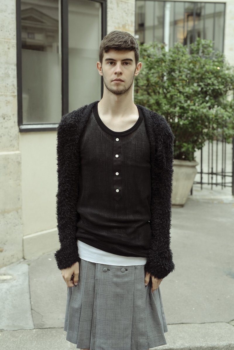 TAKAHIROMIYASHITA The Soloist. Shaggy Sleeve Attachment Knit  