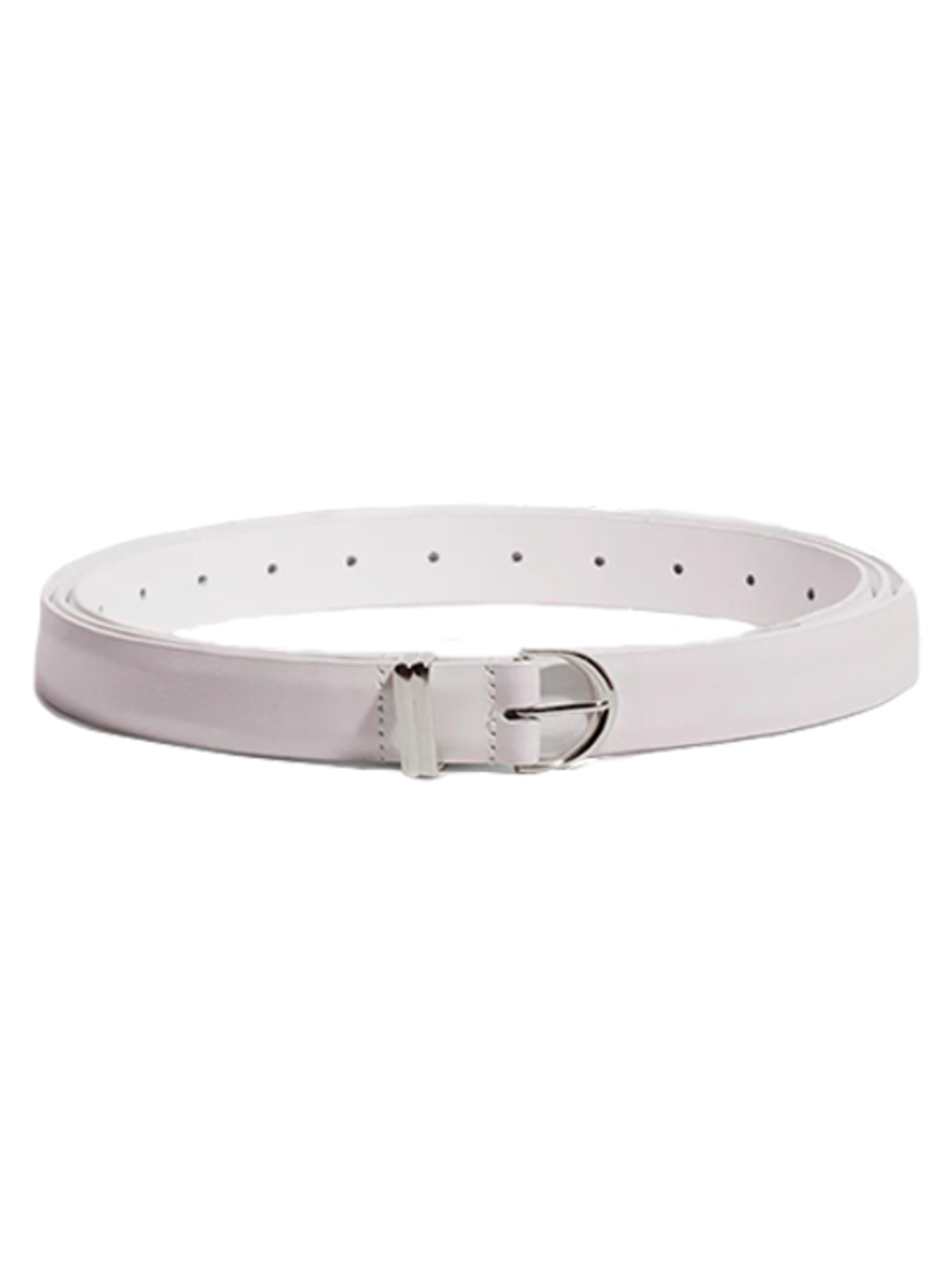 Khaite Brooke Double Wrap Belt in Black Leather with Silver Hardware Lucca Belt in Black Leather with Silver – KHAITE main image 3