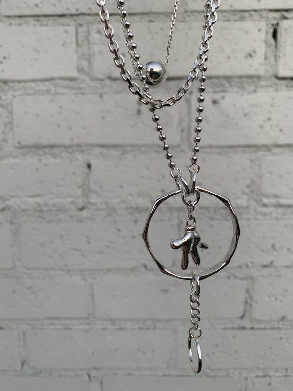 TAKAHIROMIYASHITA The Soloist. .925 Silver Chandelier Necklace TAKAHIROMIYASHITA The Soloist. .925 Silver Chandelier Necklace