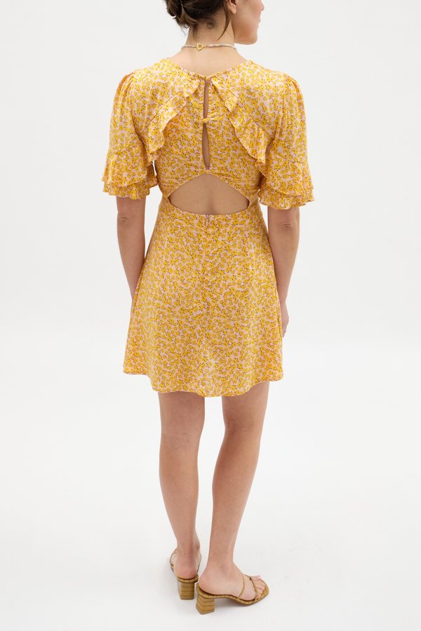 dionne mini dress yellow Kim