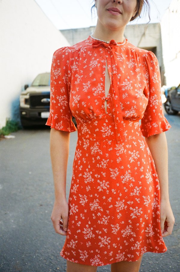 Auguste Maeve Mimi Mini Dress - Pastel Orange | Garmentory