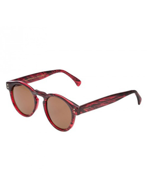 KOMONO women\'s Clement Fern Sunglasses NEW round black red Komono Clement Sunglasses Beetroot | Garmentory main image 2