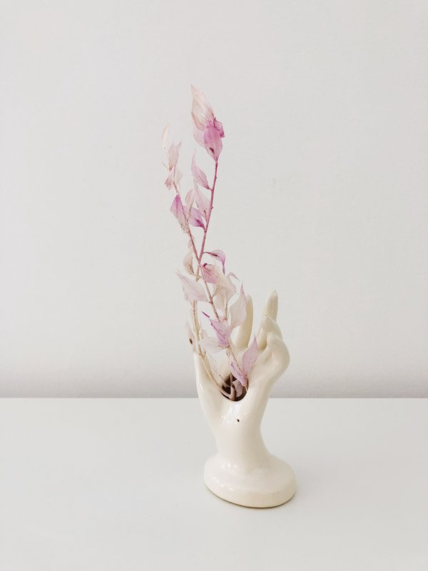 VINTAGE HAND BUD VASE VINTAGE HAND BUD VASE