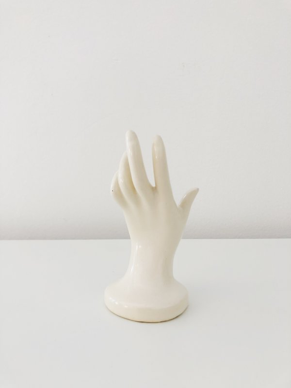 VINTAGE HAND BUD VASE VINTAGE HAND BUD VASE