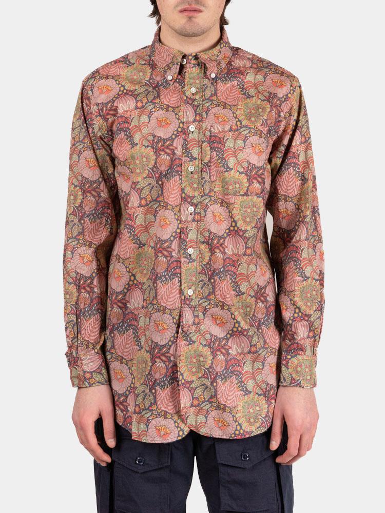 トップス Engineered Garments 19th BD Shirt-Floral 19-Century-BD-Shirt-Pink-