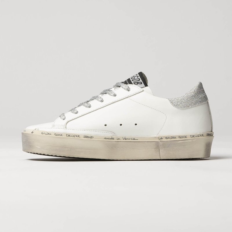 Golden Goose Sneakers Hi Star - White | Silver | Leopard
