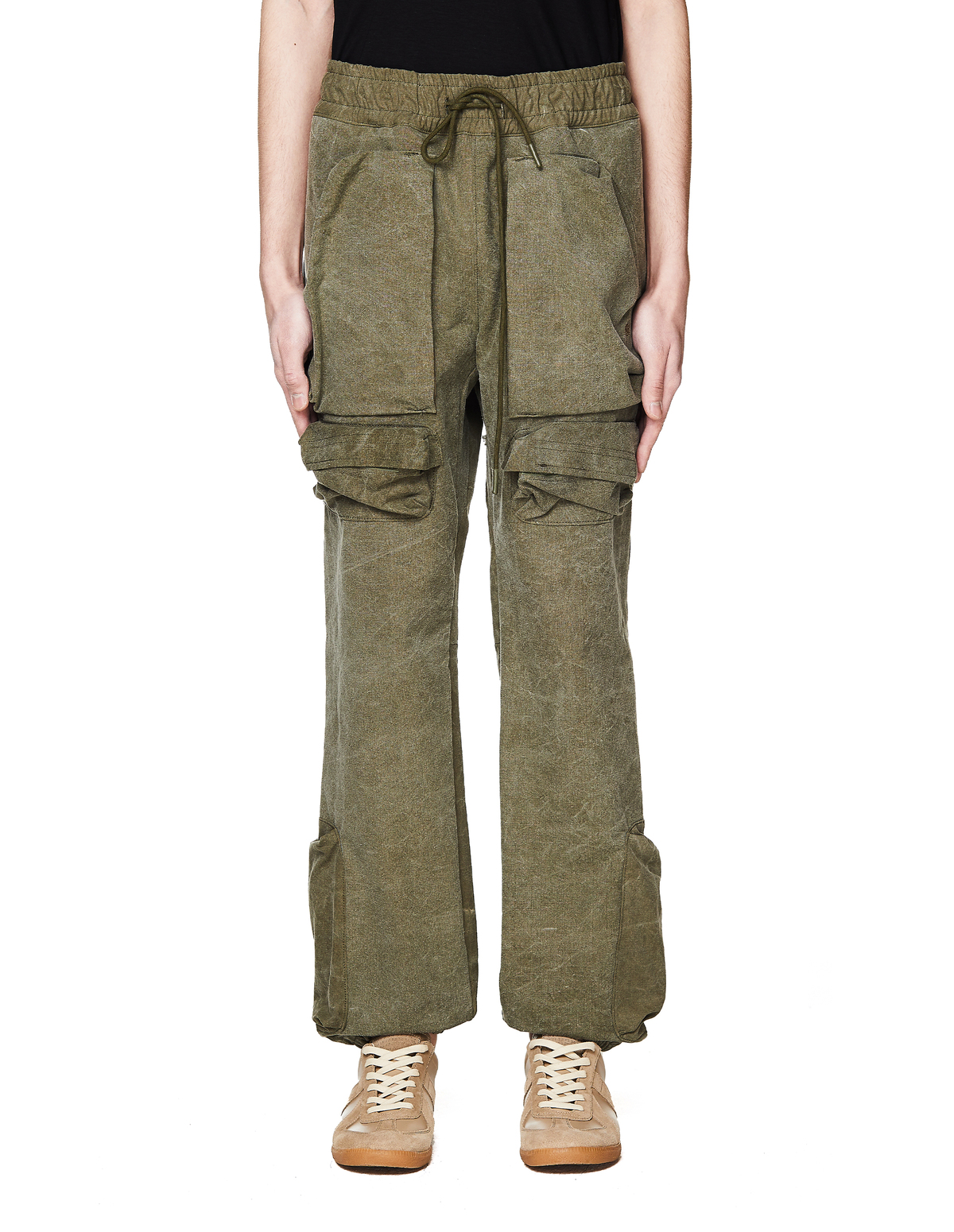 Readymade Khaki Cotton Multi Pocket Pants | Garmentory