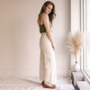Ozma High Rise Wide Leg Pant - Putty - Thumbnail 4