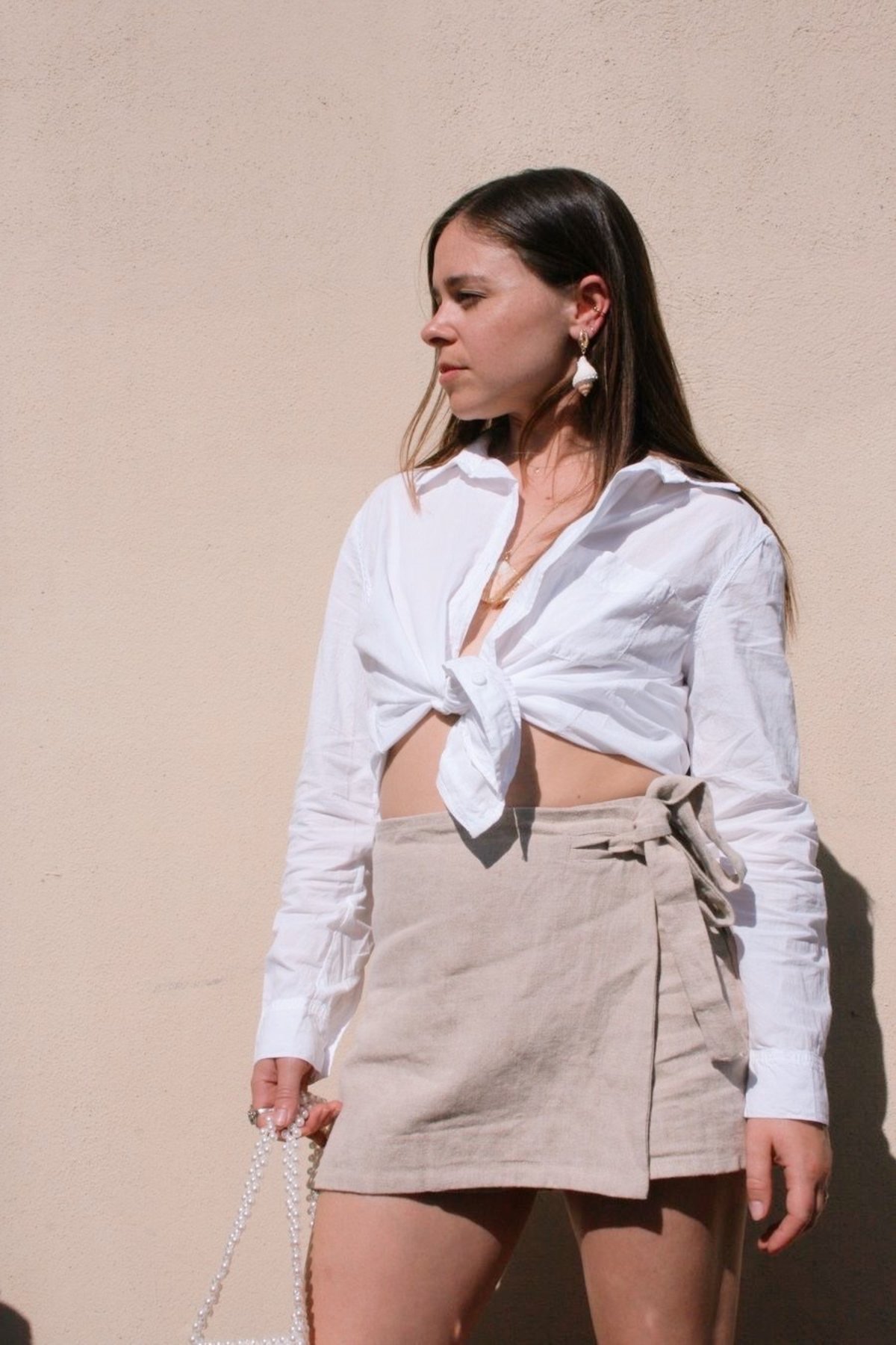 Lacausa Cotton Button Up Shirt - White - Image 1 of 5