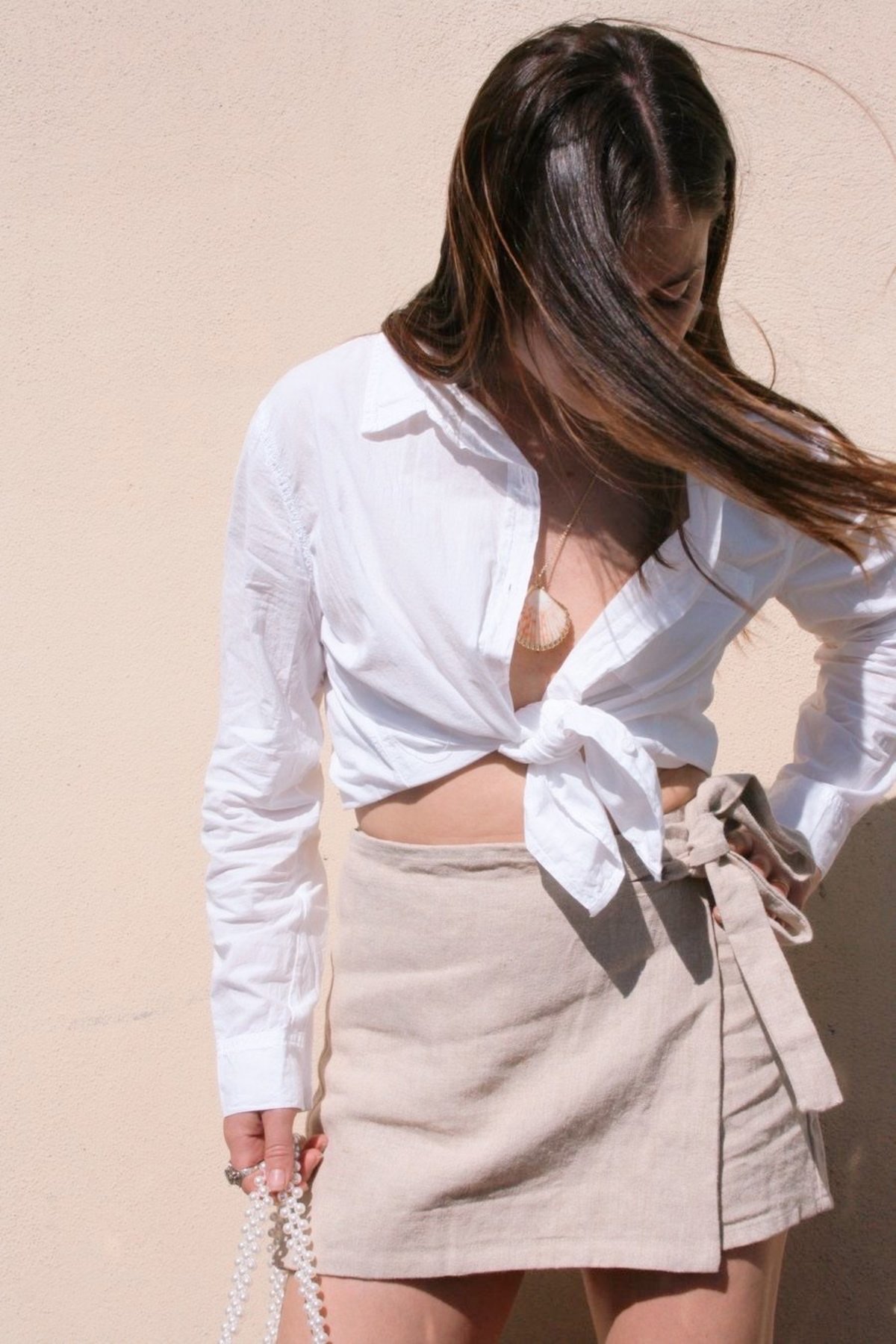 Lacausa Cotton Button Up Shirt - White - Image 2 of 5