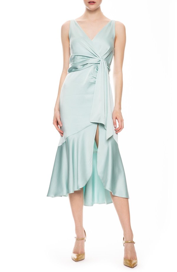 jonathan simkhai satin dress Hansel Satin Dress Bougainvillea / 6