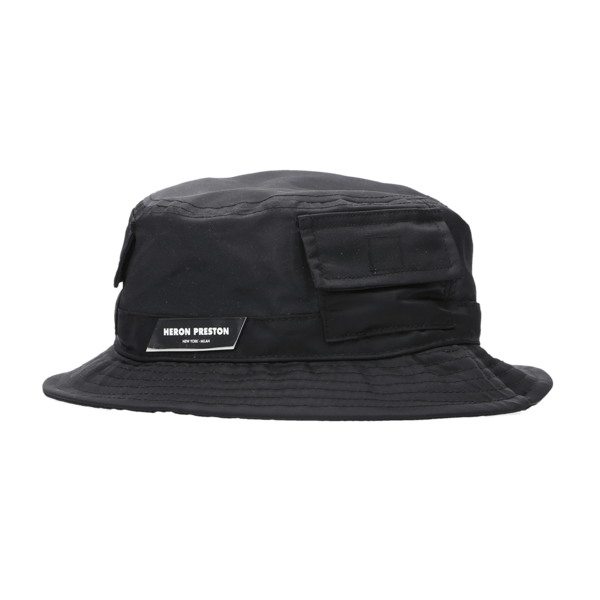 Hat Black Bucket Hat Heron Preston Heron Preston Black Hat With