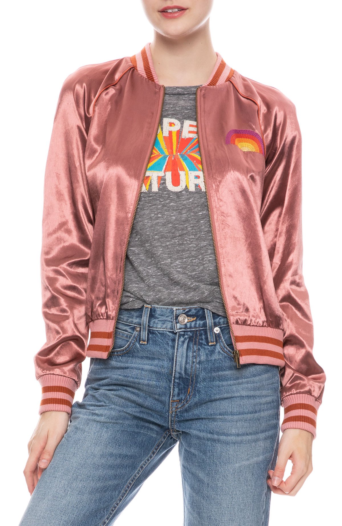 mother denim letterman jacket