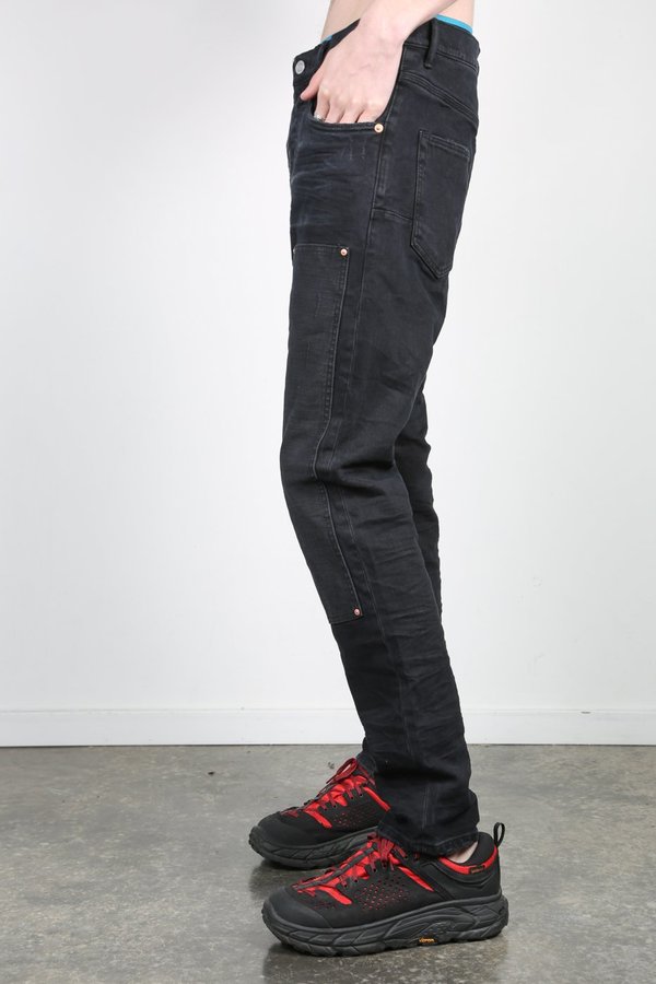 black purple brand jeans