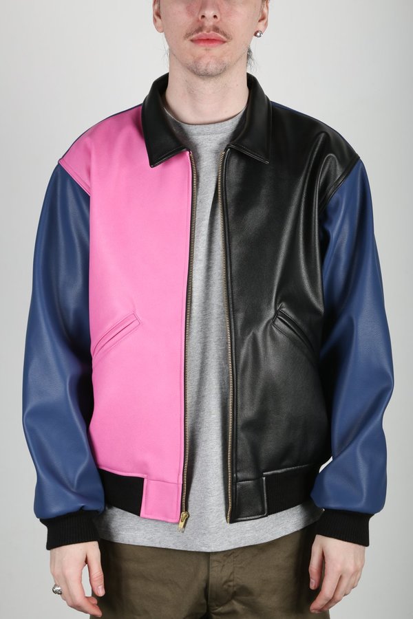 Noon Goons TRI ME VEGAN LEATHER JACKET Garmentory