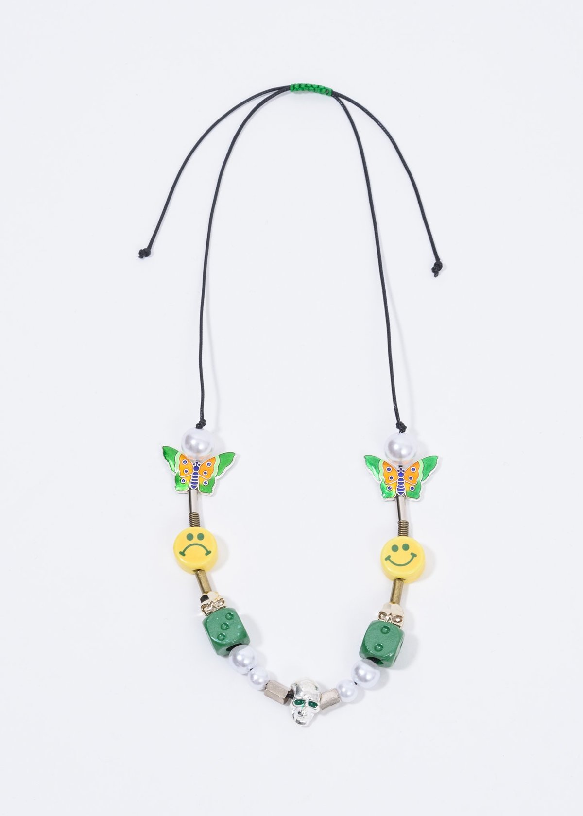 EVAE+ Smiley Pearl Necklace - green | Garmentory