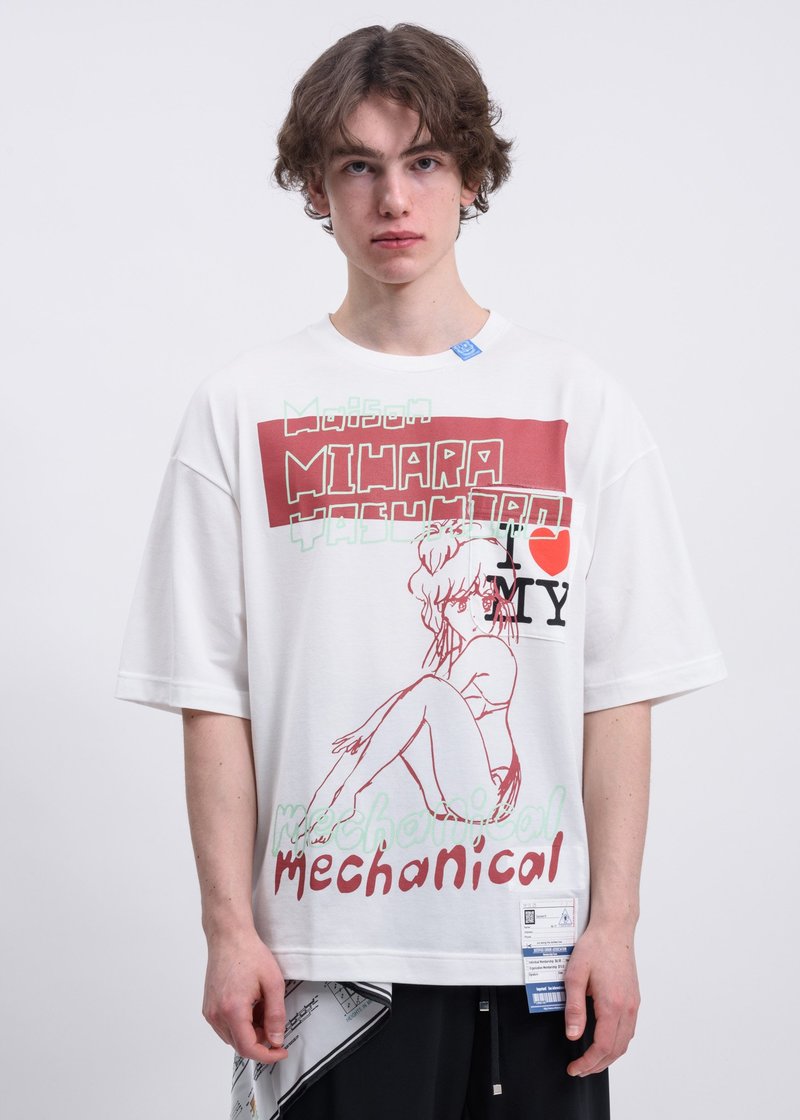 Mihara Yasuhiro Mechanical Printed T Shirt - white | Garmentory