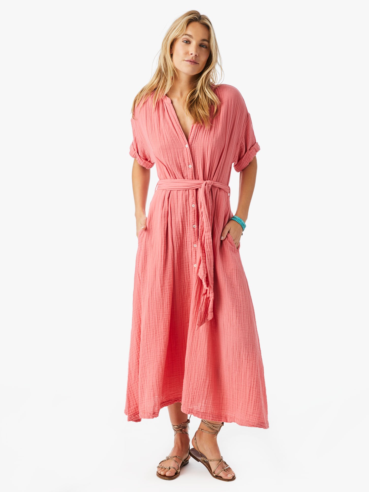 Xirena Short Sleeved Gauze Dress Garmentory