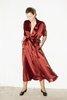 Datura Ruby Red Kimono Robe Dress - Thumbnail 1