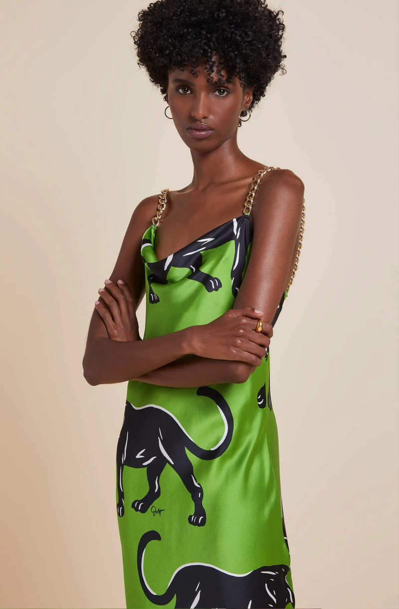 Olivia von Halle Bibi Dress - Hades | Garmentory