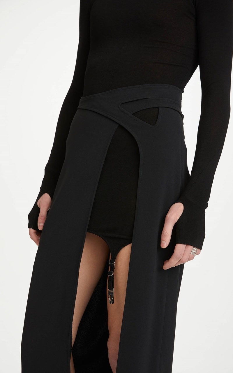 ワンピース DION LEE Women Mid Skirts A9965F23 BLACKSANDSTONE Black Dion Lee Skirts for Women - Shop on FARFETCH