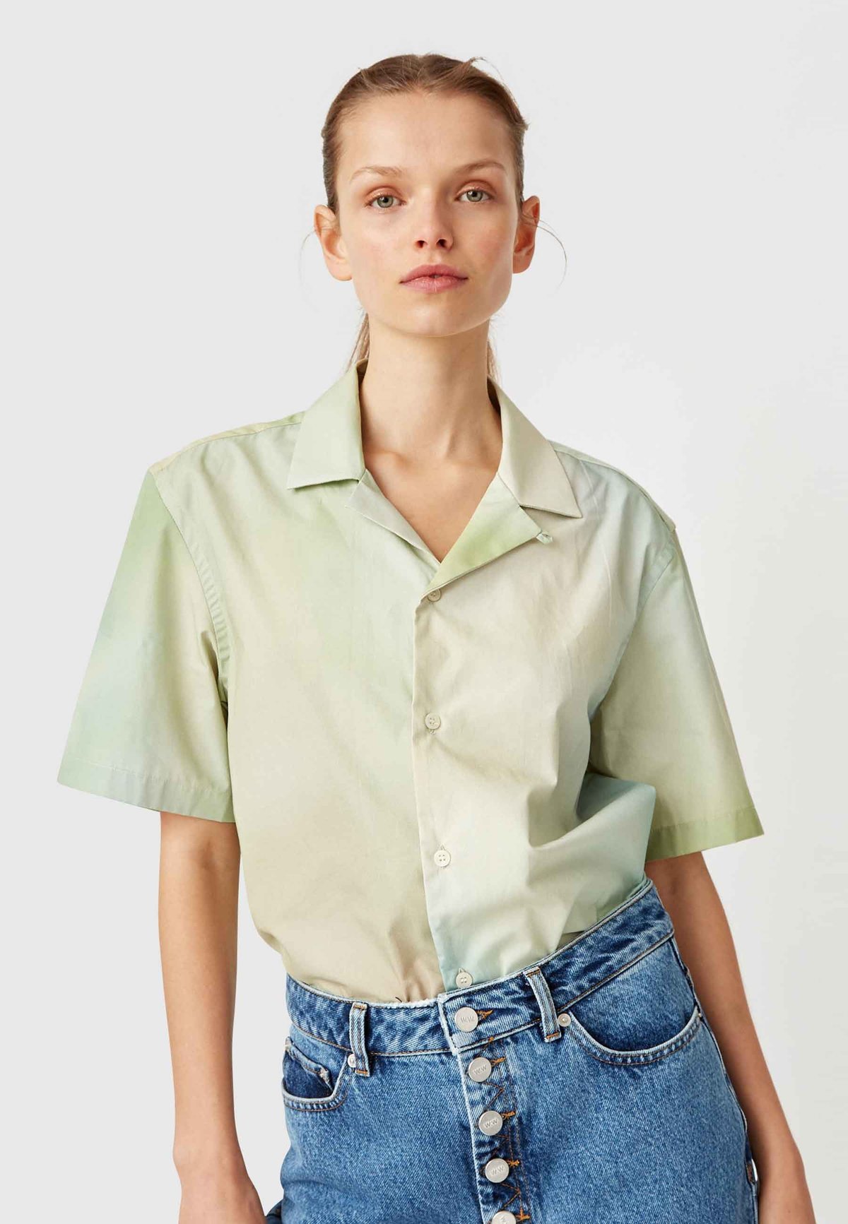 Wood Wood Brandon Shirt - green AOP - Image 2 of 6