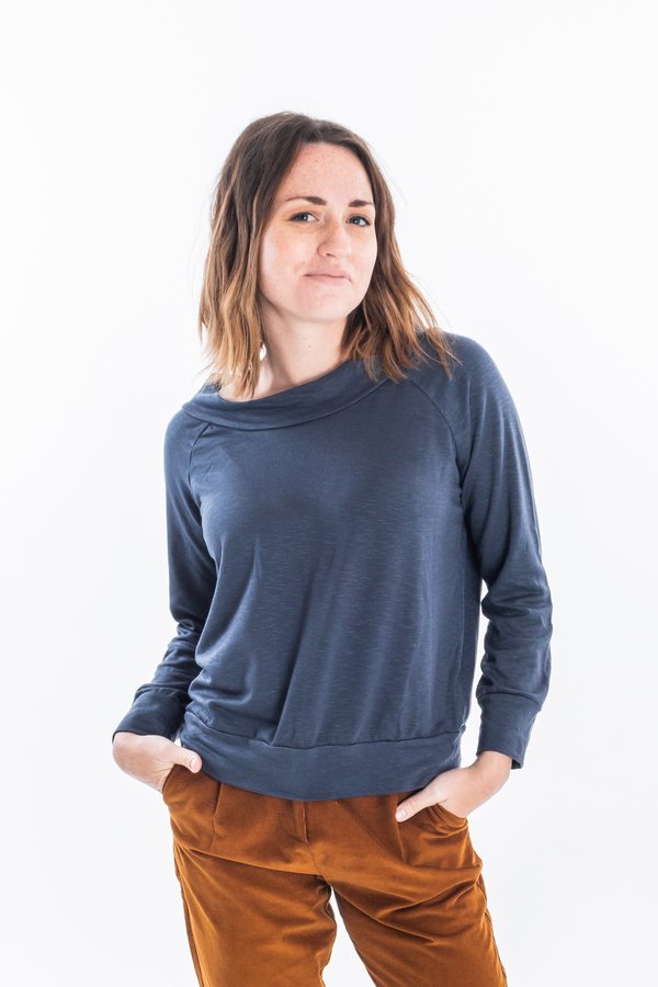 Groceries Apparel Ashland Raglan Tee - Blue Groceries Apparel Ashland Raglan Tee - Blue