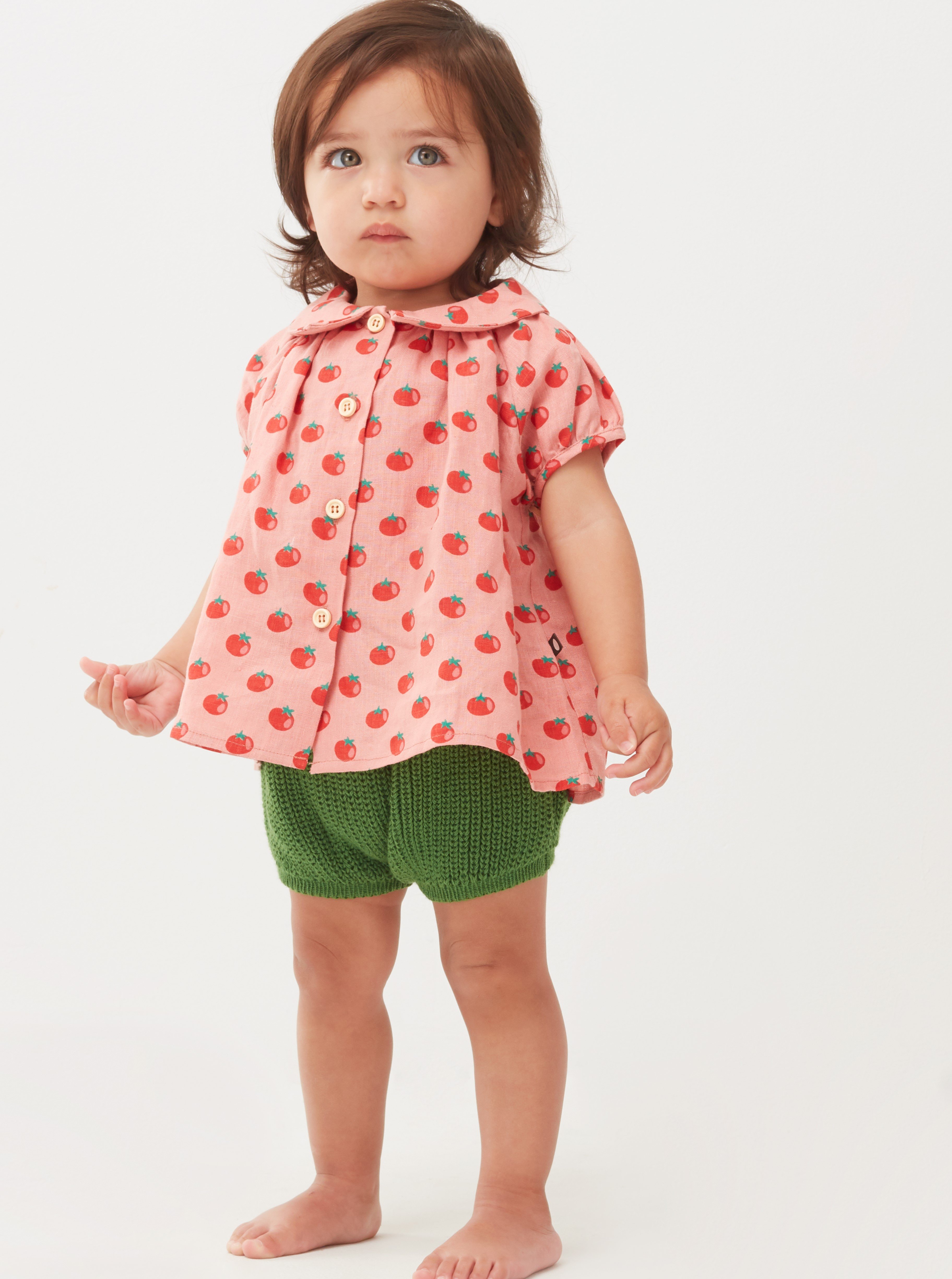 kids Oeuf Bubble Shorts Green Garmentory