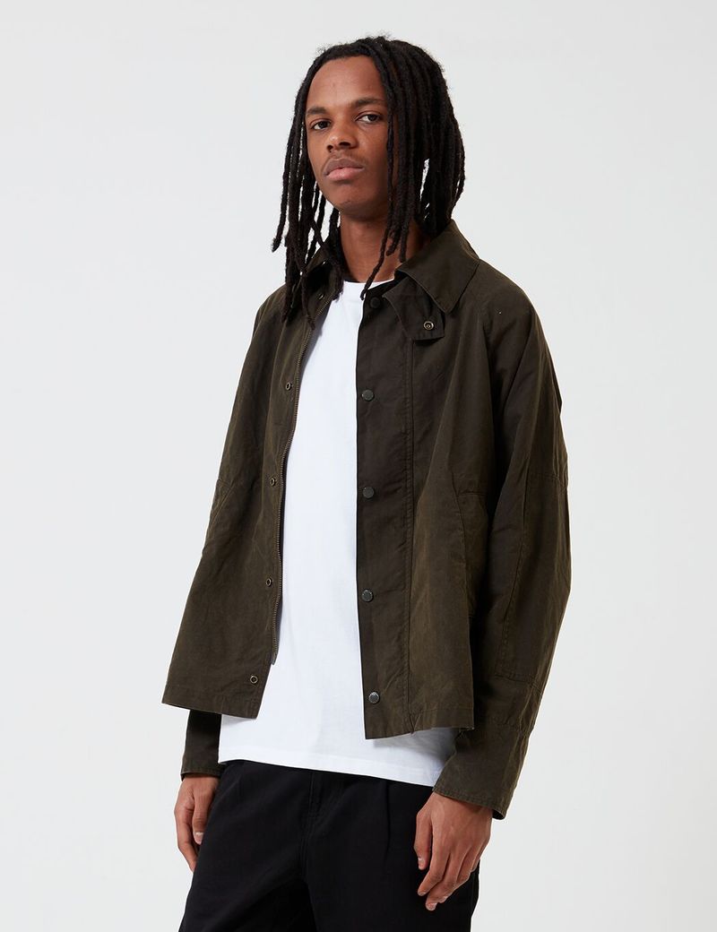 Barbour x Engineered Garments Washed Graham Casual Jacket - Olive  
