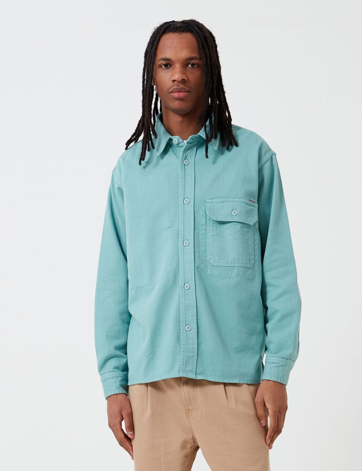 CARHARTT WIP Carhartt-WIP Reno Shirt (Denim) - Zola Green | Garmentory