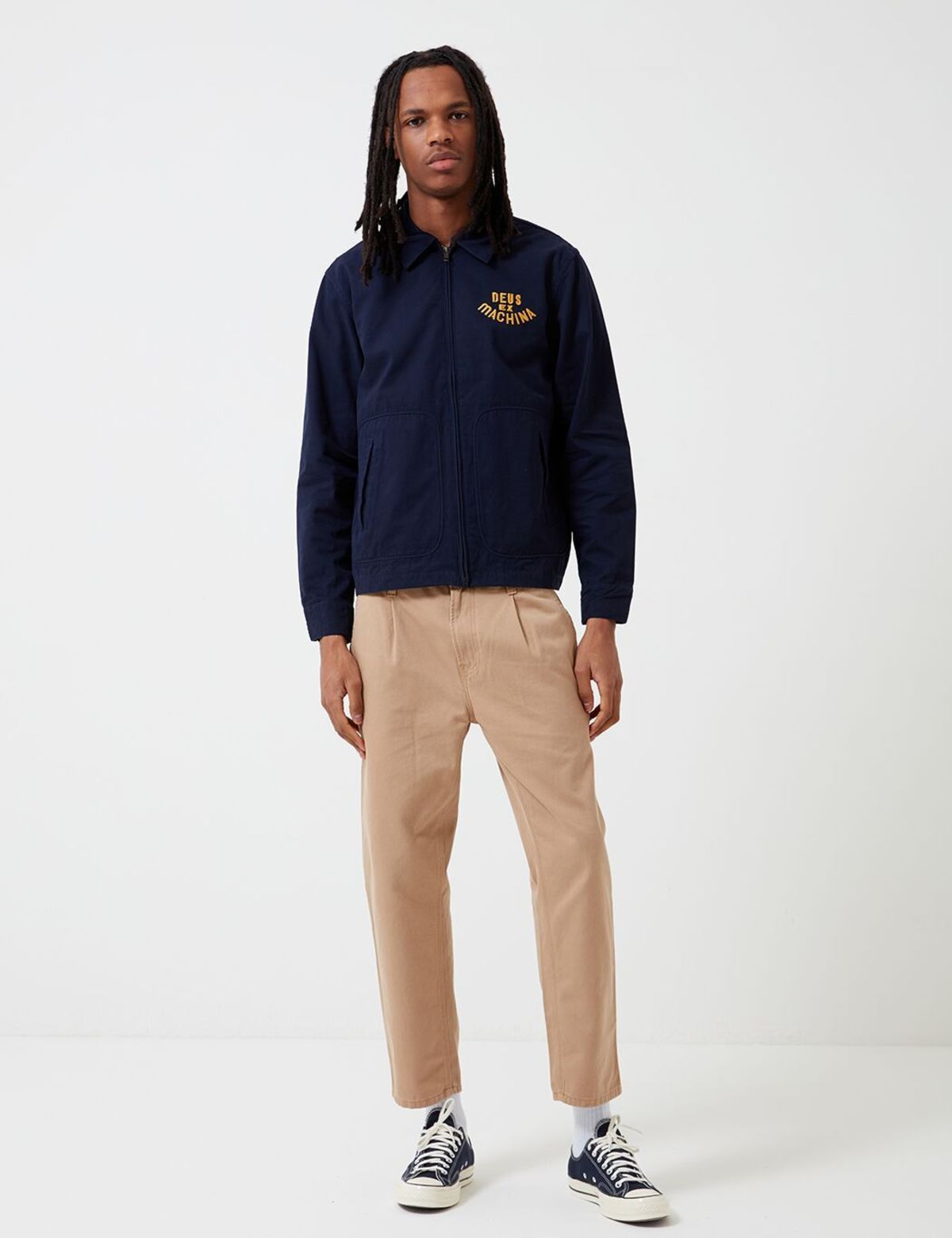 Deus Ex Machina 2 Dogs Jacket - Navy Blue | Garmentory