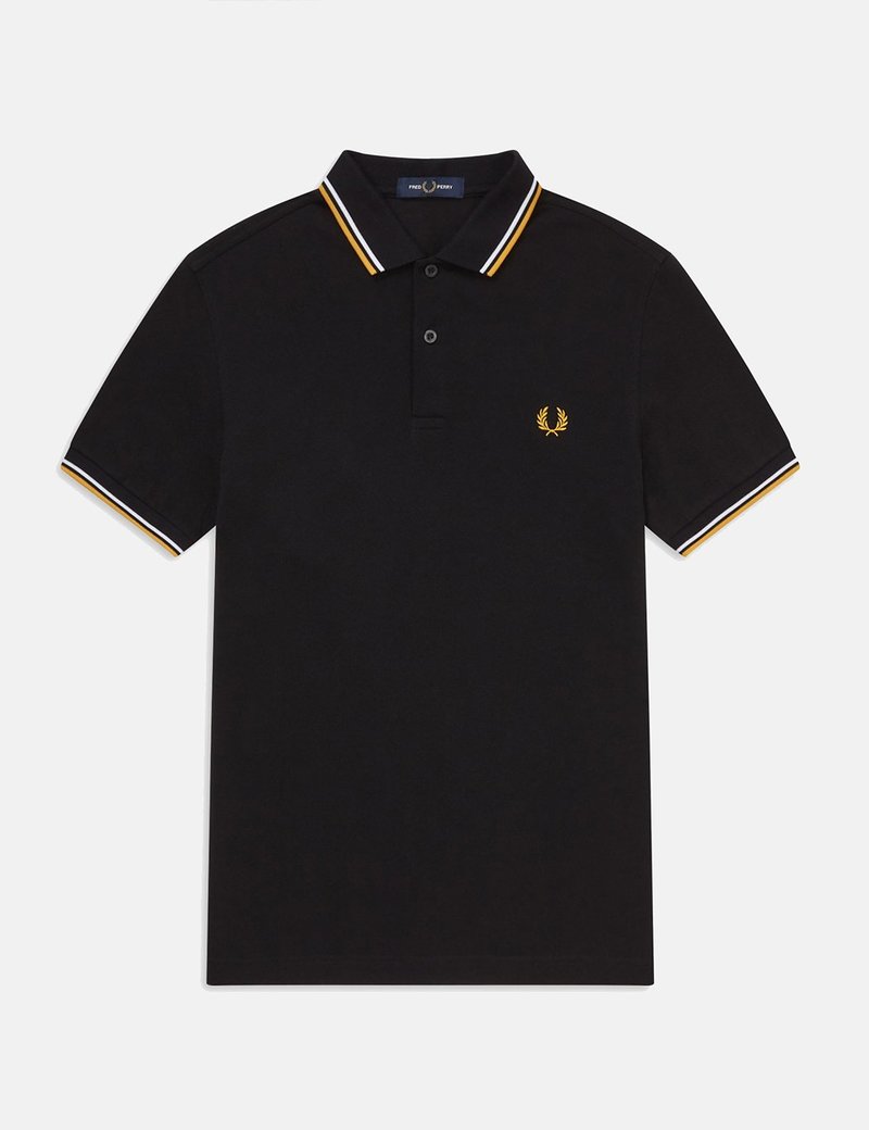 トップス FRED PERRY Tonal Tape Half Zip Sweatshirt - Black | Men's Sweatshirts