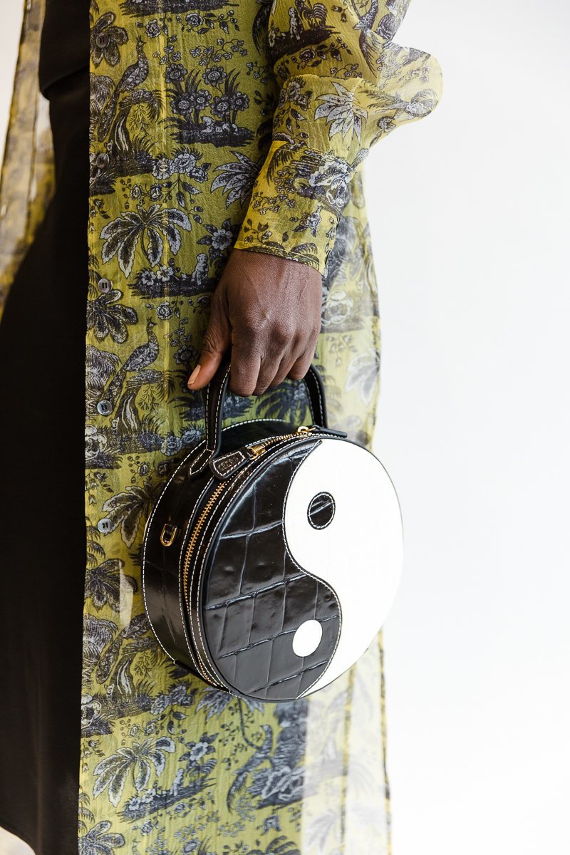 Staud Yin Yang Bag - Black / Cream | Garmentory