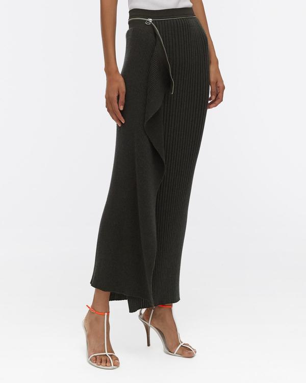 Helmut Lang Layered Wool Skirt - Black Helmut Lang Layered Wool Skirt - Black