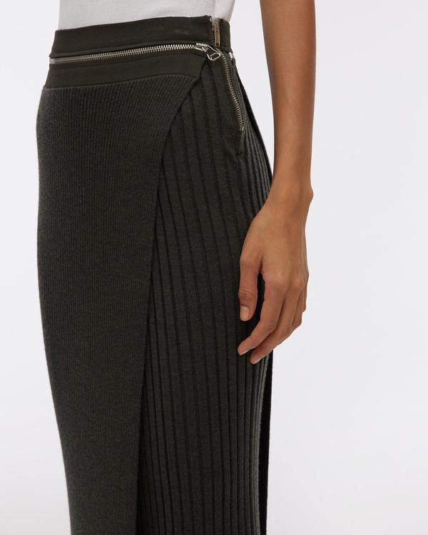 Helmut Lang Layered Wool Skirt - Black Helmut Lang Layered Wool Skirt - Black