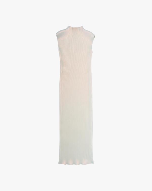 Helmut Lang Pleated Lurex Dress - Pearl Helmut Lang Pleated Lurex Dress - Pearl