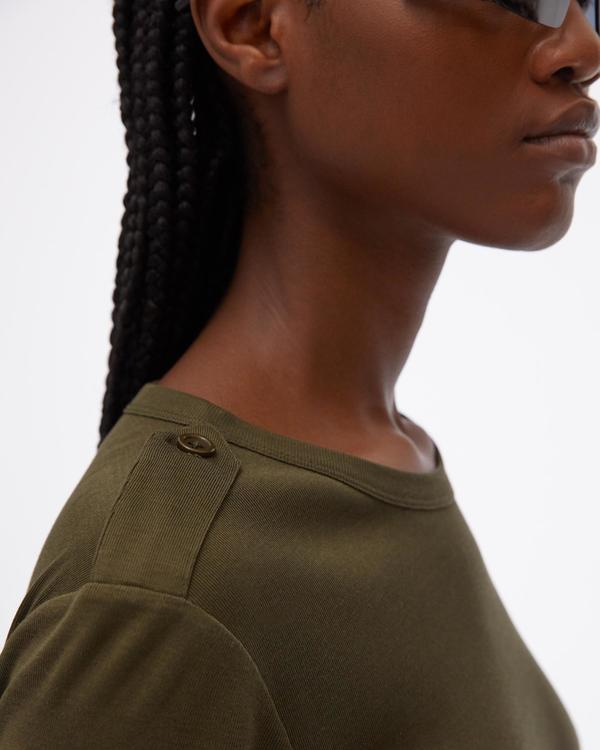 Helmut Lang Silk Rib Dress - Sage Helmut Lang Silk Rib Dress - Sage