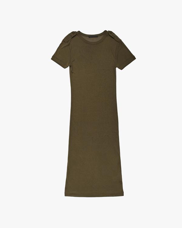 Helmut Lang Silk Rib Dress - Sage Helmut Lang Silk Rib Dress - Sage
