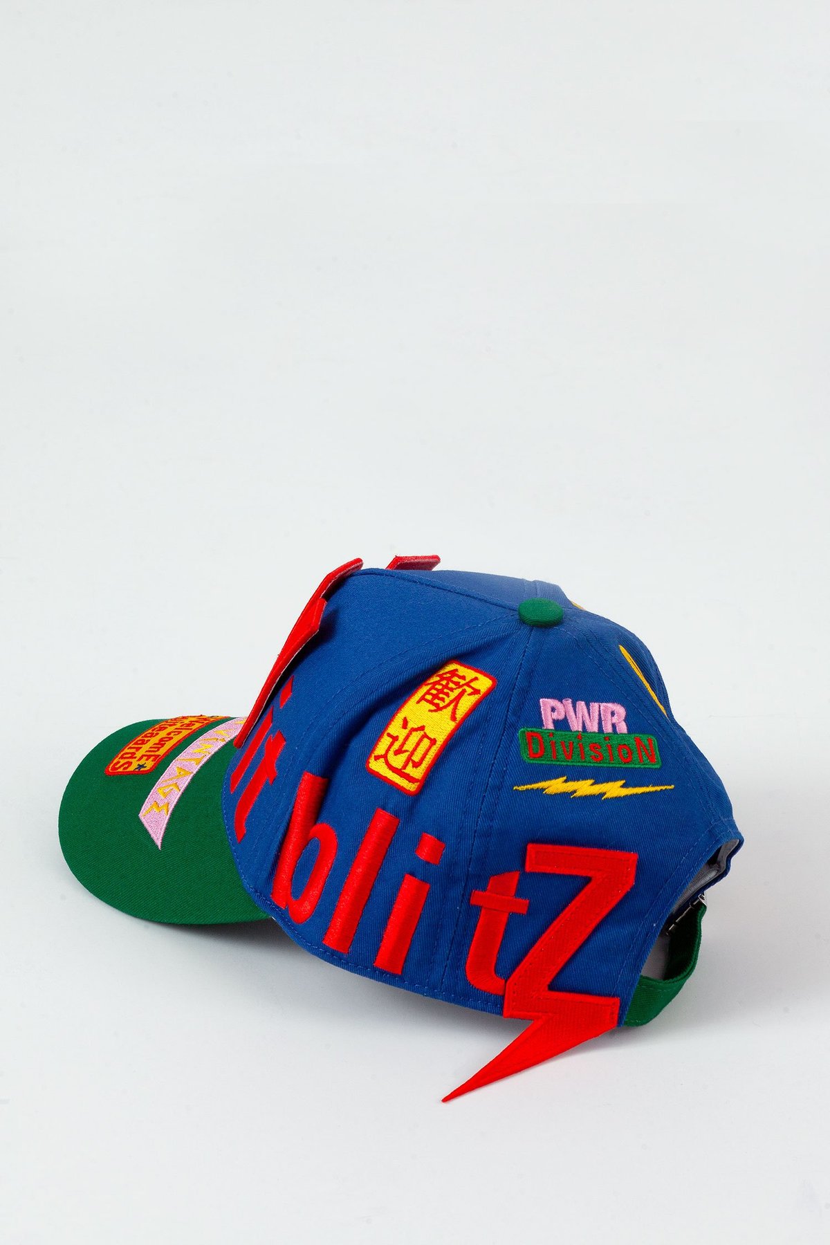Walter Van Beirendonck WitblitZ Cap - Blue/Green | Garmentory