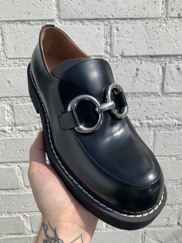 MOCCASINS BLACK CALFSKIN main image 0