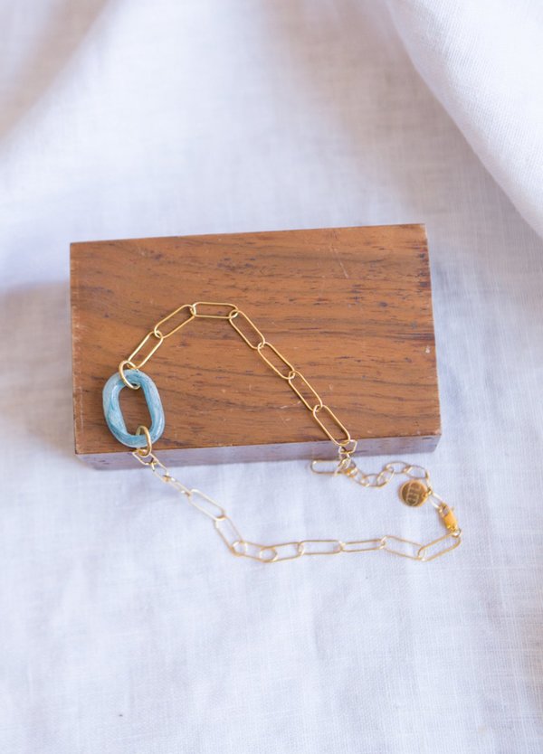 Cled The Day Loop Necklace - Sterling Silver Cled The Day Loop Necklace - Sterling Silver