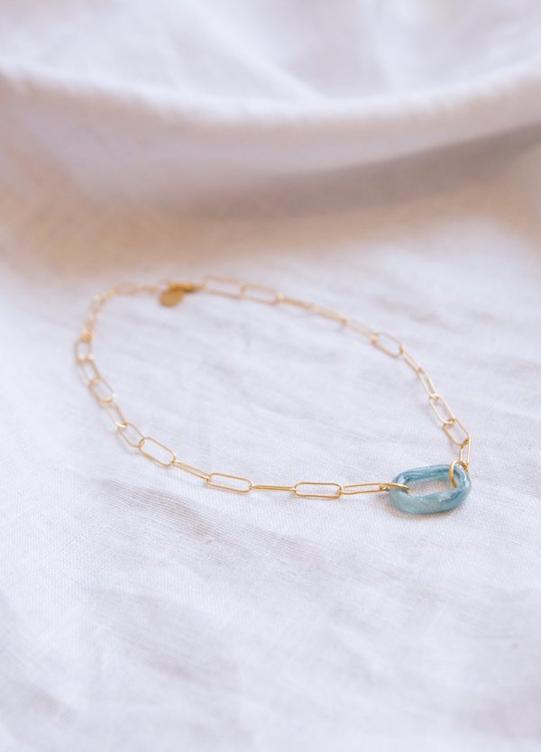 Cled The Day Loop Necklace - Sterling Silver Cled The Day Loop Necklace - Sterling Silver