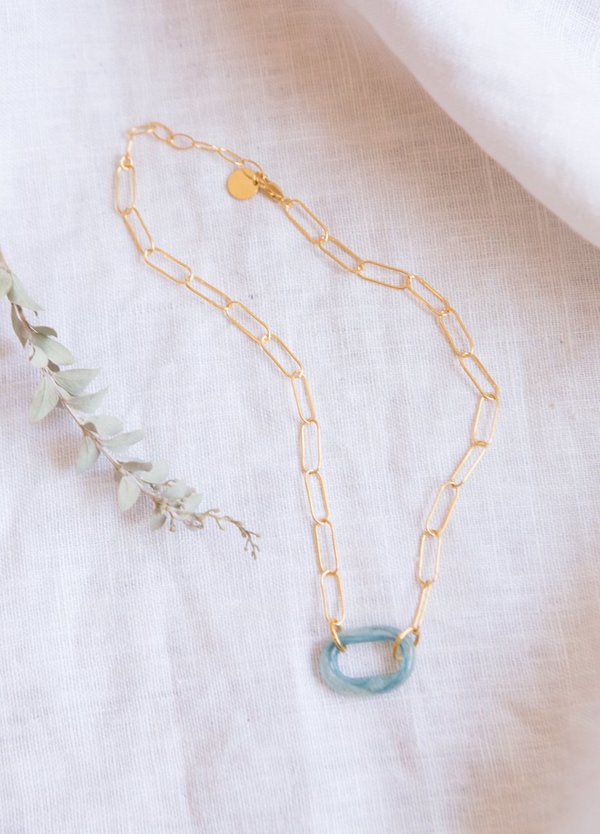 Cled The Day Loop Necklace - Sterling Silver Cled The Day Loop Necklace - Sterling Silver