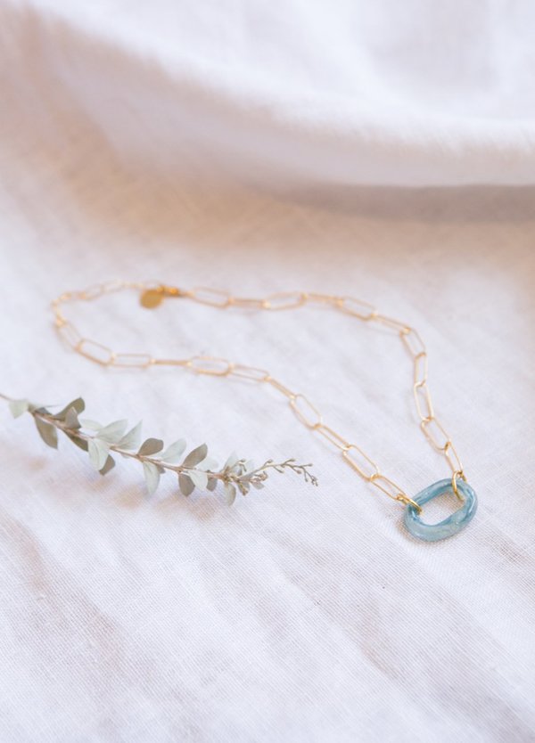 Cled The Day Loop Necklace - Sterling Silver Cled The Day Loop Necklace - Sterling Silver
