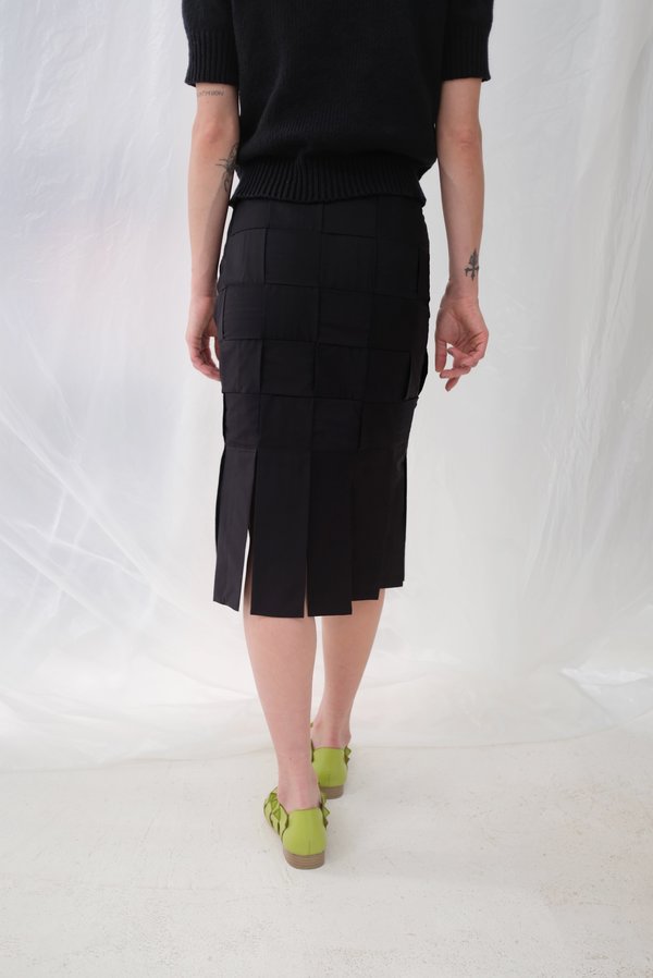 Mozh Mozh Checkered Arna Skirt - Black Mozh Mozh Checkered Arna Skirt - Black